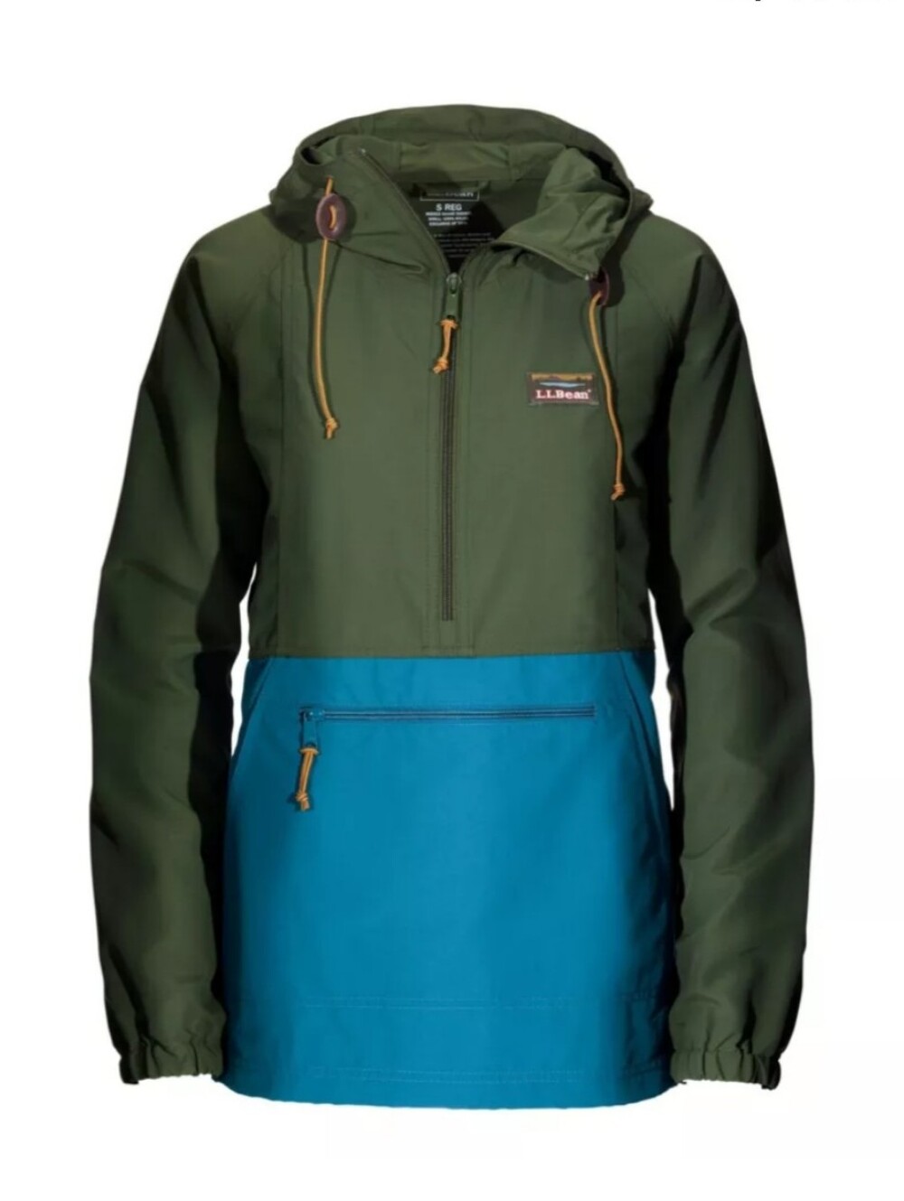 L.L. Bean Women's Mountain Classic Anorak, Colorblock - M